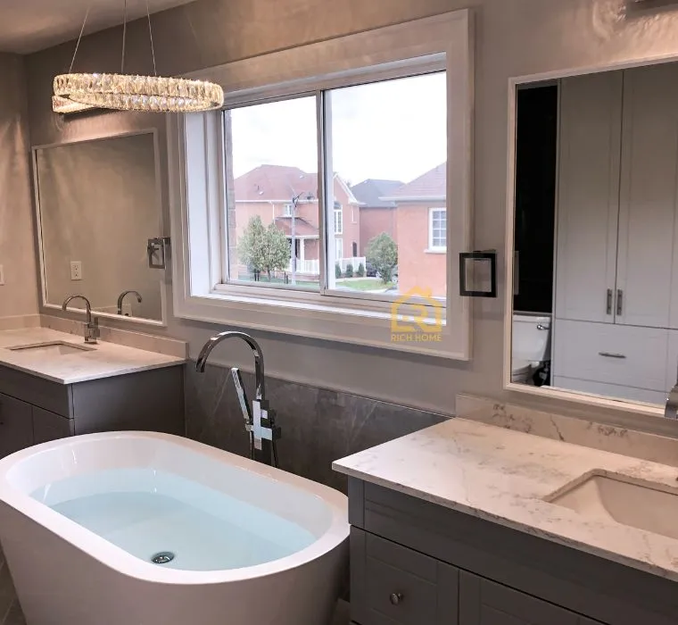 freestanding bathtub installation burlington