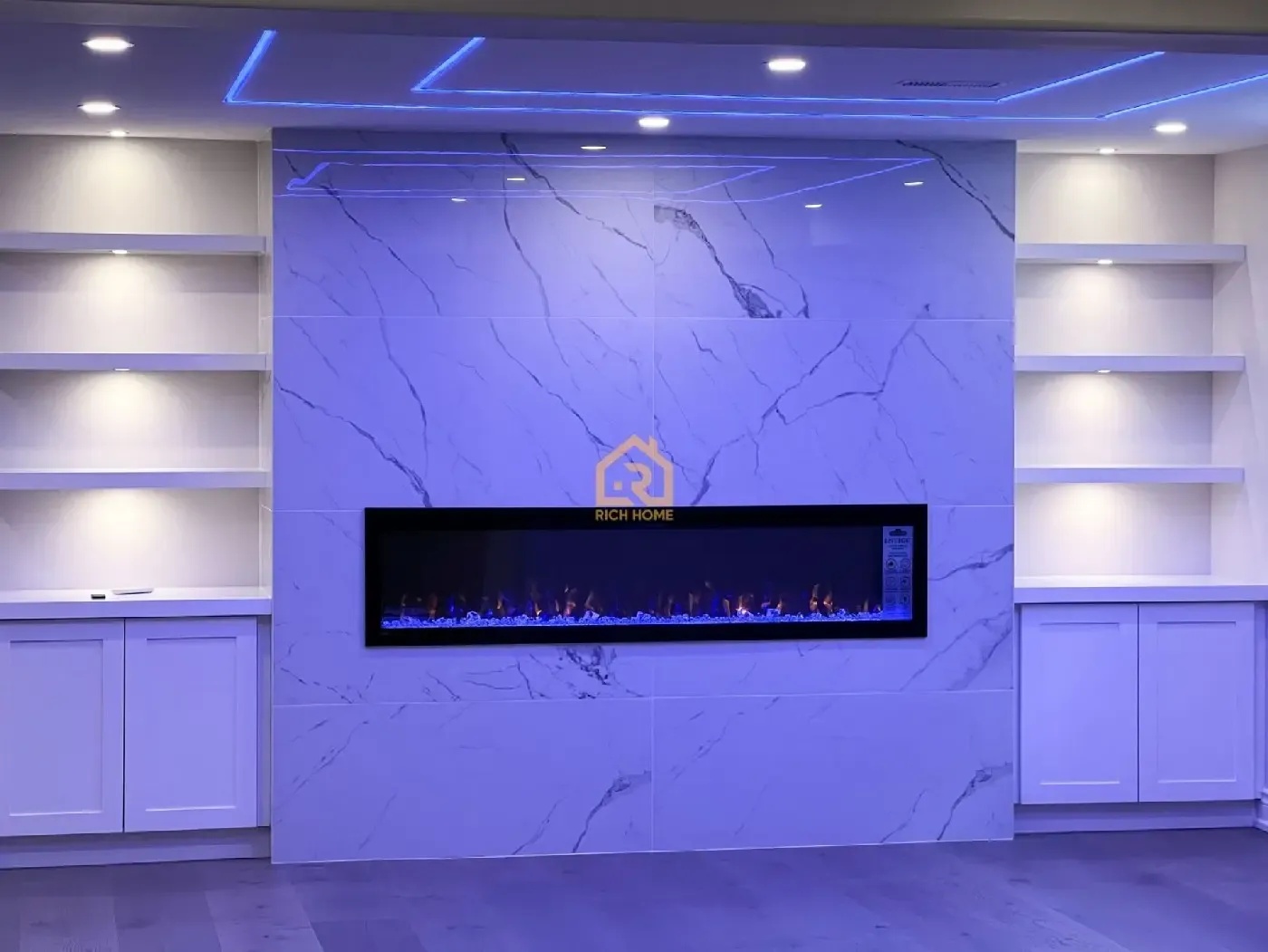 basement accent walls