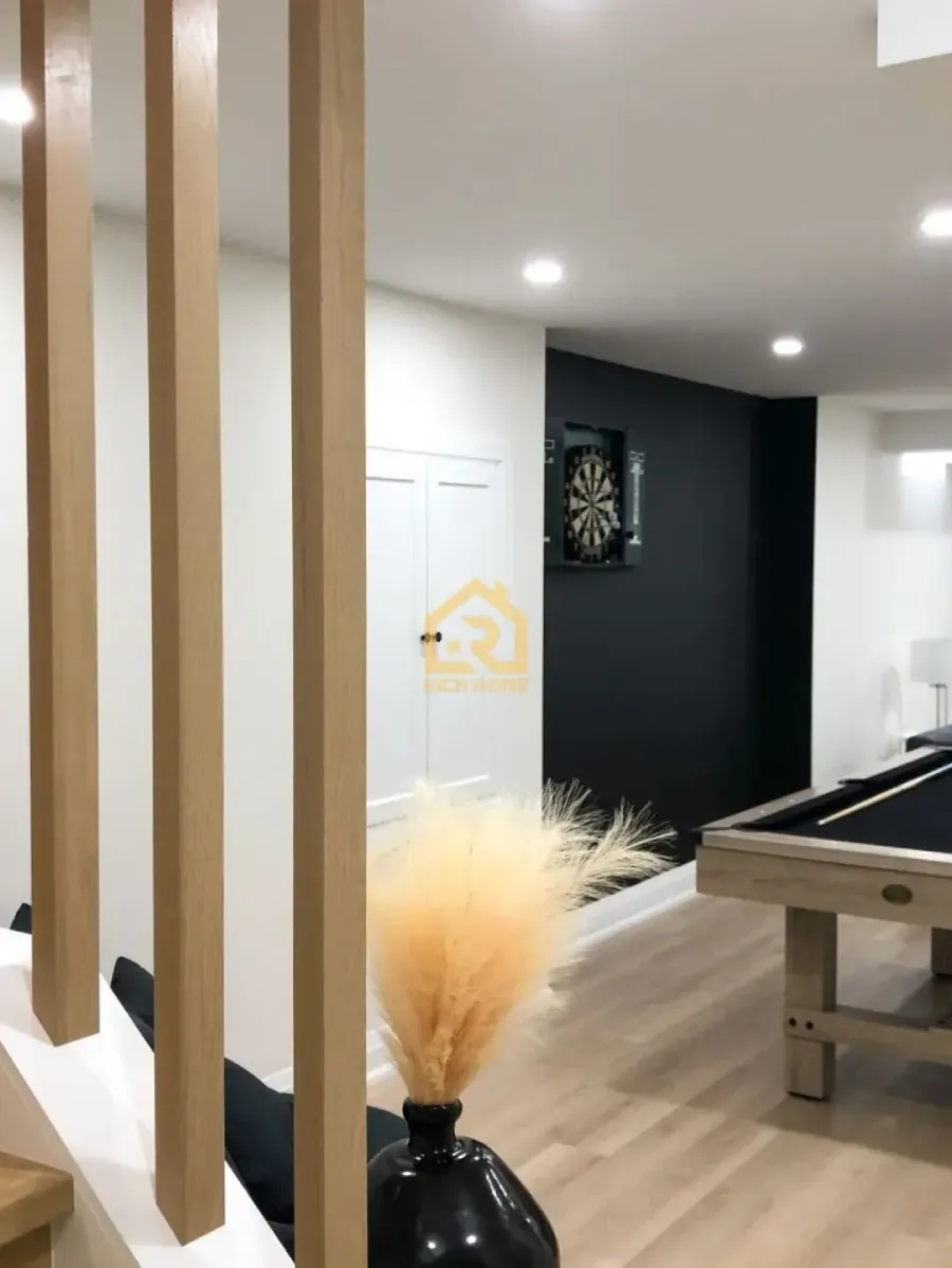 basement entertainment room