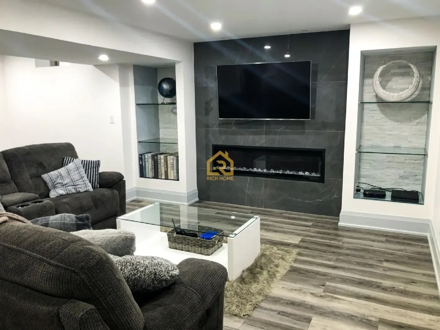 feature wall renovation