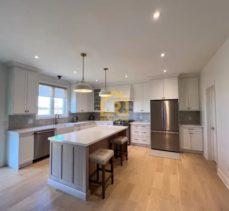 oakville modern kitchen renovation island