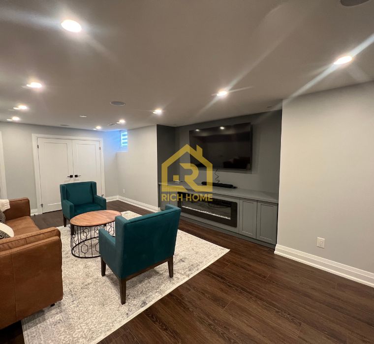 Rich Home Projects basement office conversion etobicoke