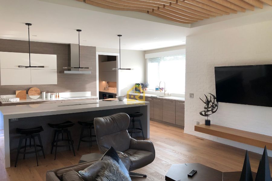 open concept renovation older home