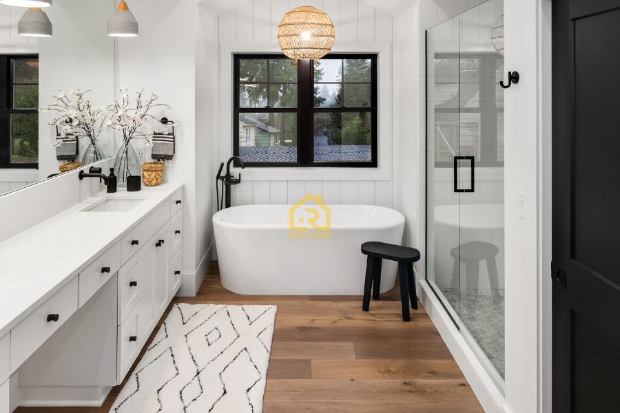 porcelain bathroom remodel tile installation