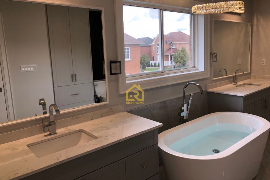 water resistant bathroom remake floors