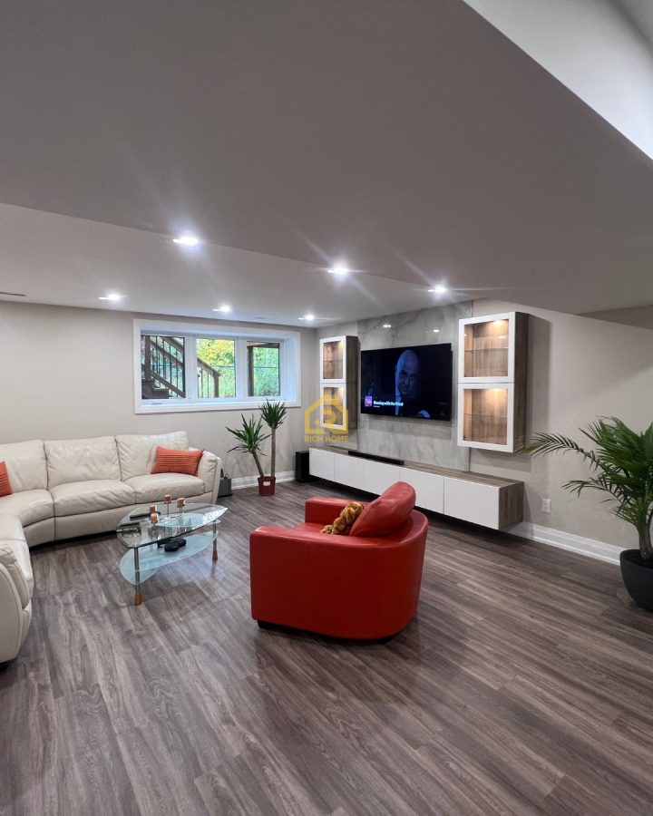 basement floor renovation burlington
