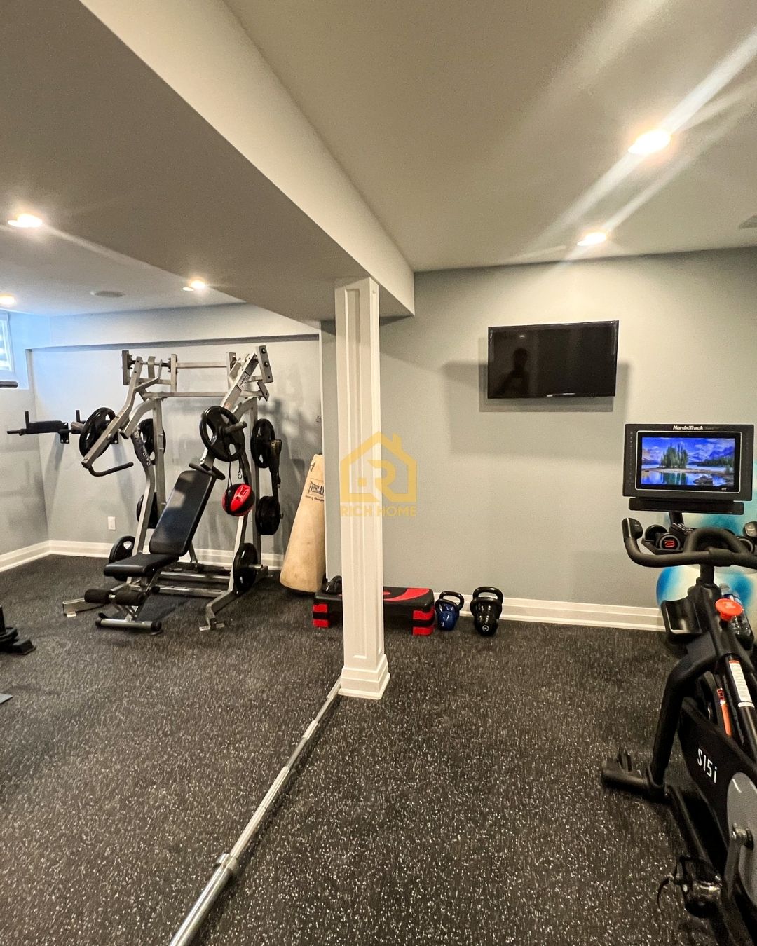 commercial quality home gym installation