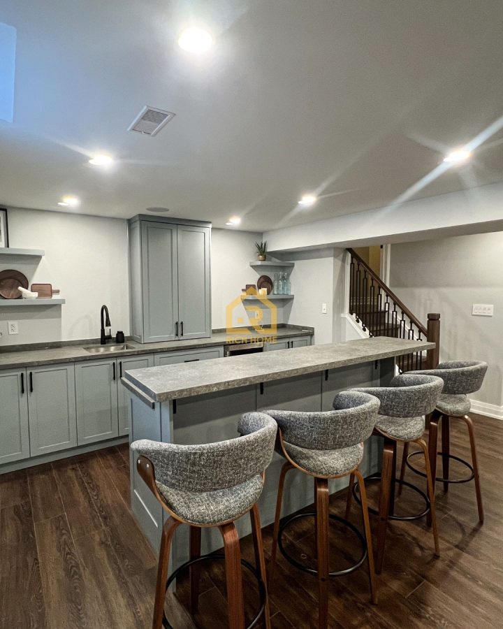 open floor plan renovation
