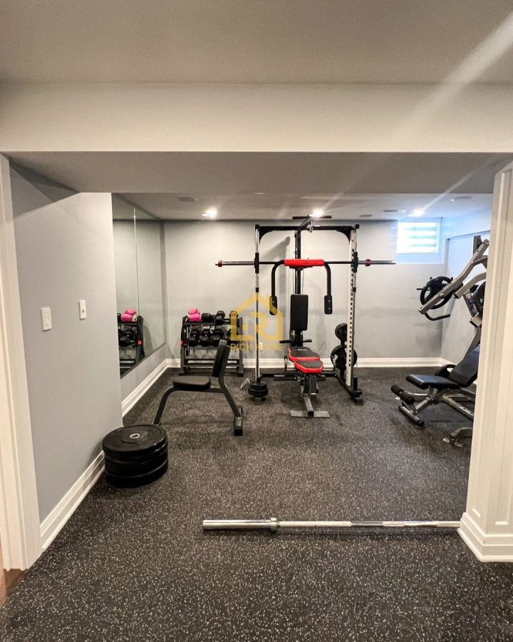 soundproof basement gym project