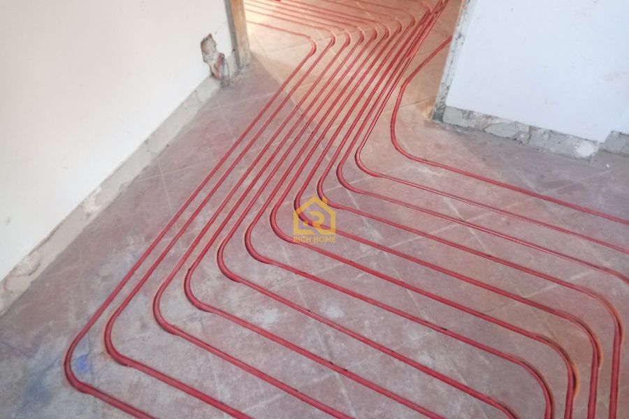 electric heated floor mat installation
